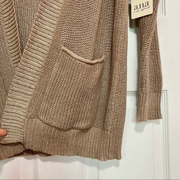 NEW Cozy Knit Oatmeal Cardigan S - Picture 4 of 9
